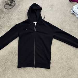 SPANX Black Zip-Up Jacket air essentials